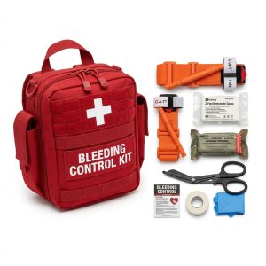 Basic Public Access Individual Bleeding Control Kit in Nylon Bag
